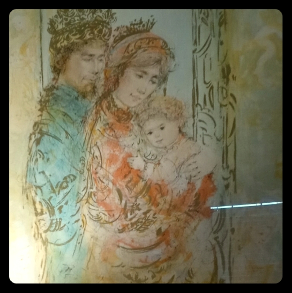 2 Edna Hibel Pastel Litho's Signed & Numbere